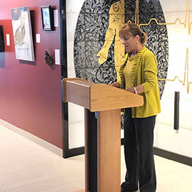 Opening reception and awards presentation in the Alpert Medical School Gallery.