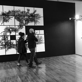 Attendees at the First Friday opening